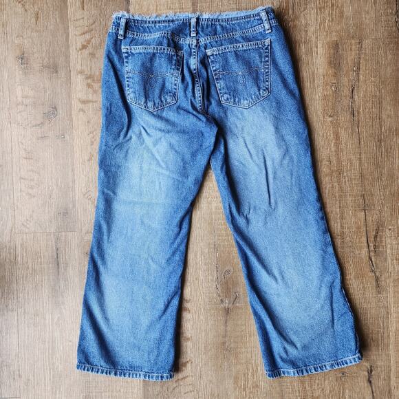 Vintage Paris Blues Raw Hem Wide Leg Jeans | Women's 9 - Picture 7 of 9